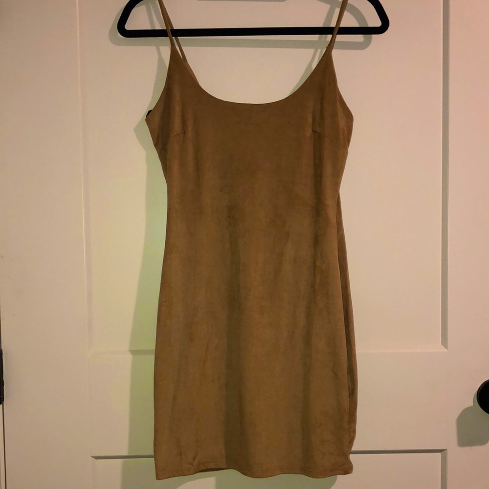 Forever21 tan mini dress